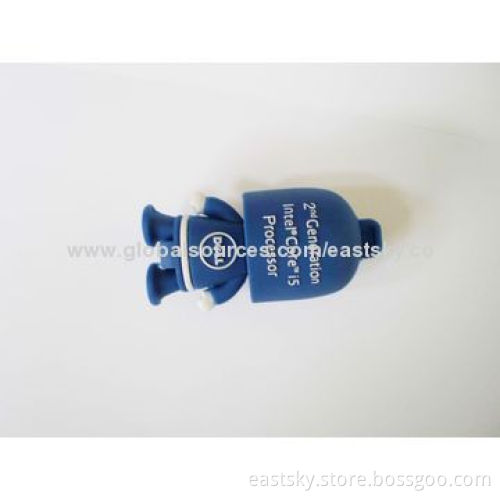 Custom Robot Shape Thumb Drive, made of soft PVC material, OEM orders welcomeNew